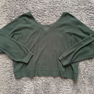 aeropostale reversible neck line long sleeve top